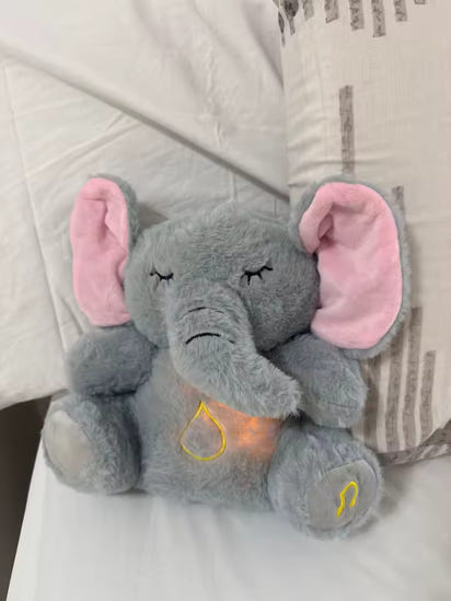 4 tryby- oddychania dziecka Kojący słoń Pluszowa -KAWAII