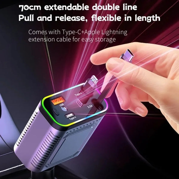 Ładowarka Samochodowa 4 w 1